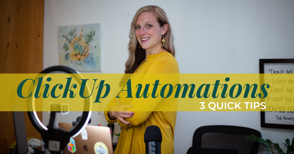 Save time and money using the automations within ClickUp